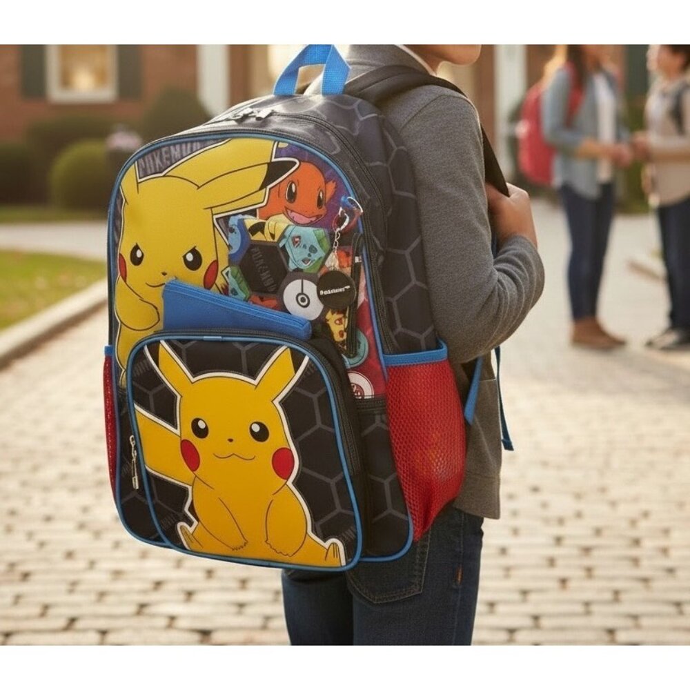 Pokémon 5-Piece Backpack Set With Lunch Bag & Accessories